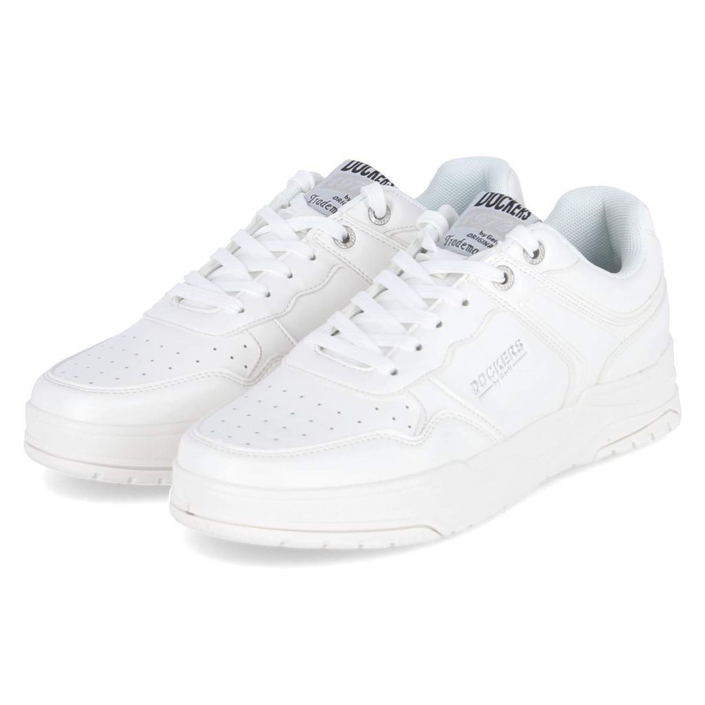 Dockers by Gerli sportlicher Schnürer Weiß in Gr. 40