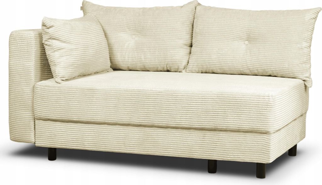 Schlafsofa - mit Bettkasten - Beige - 3 Sitzer Sofa - Couch Produktbild 