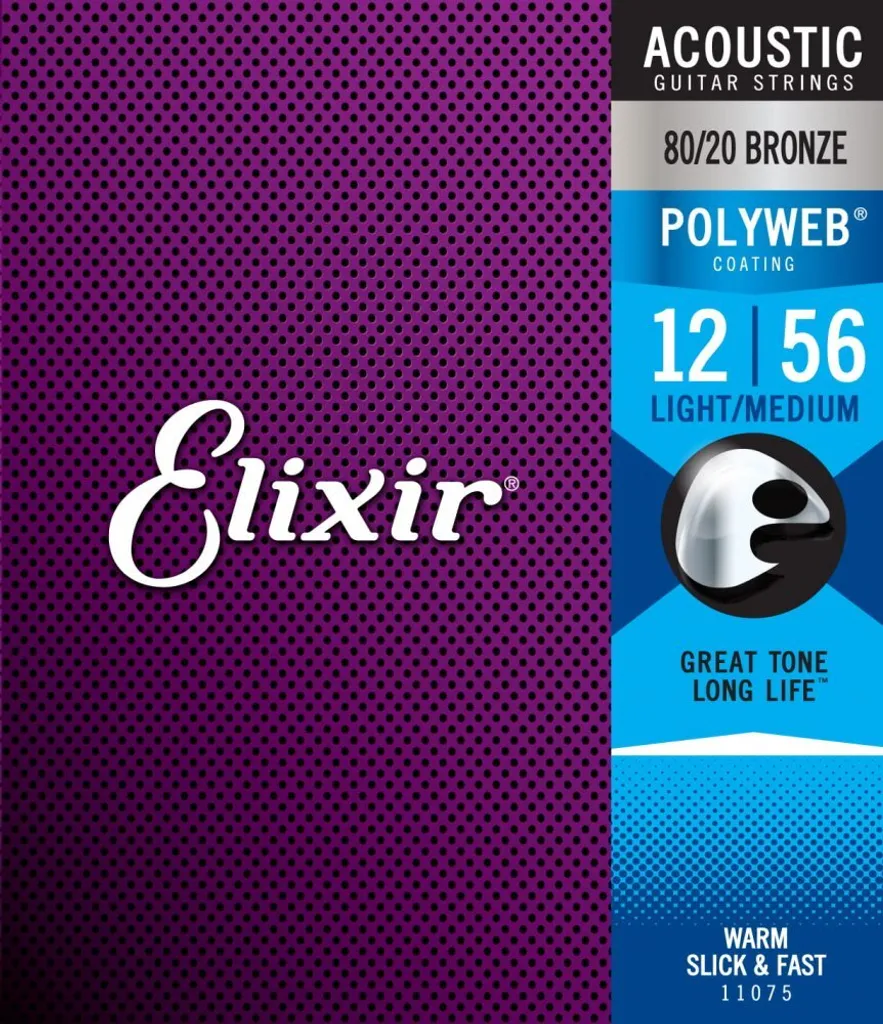 Dites stop à l'oxydation avec les cordes Elixir 11075 Polyweb 12-56 Bronze