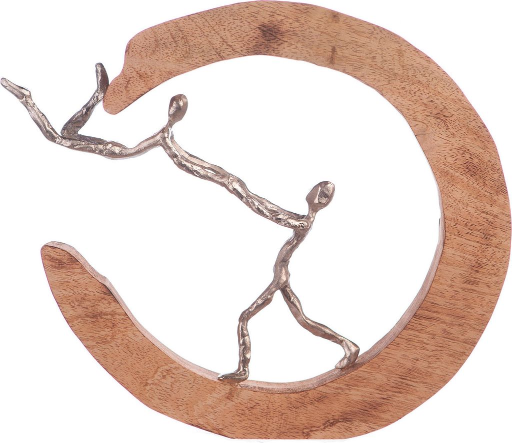 Casablanca by Gilde Dekofigur Skulptur Parents Love silber, Produktbild 