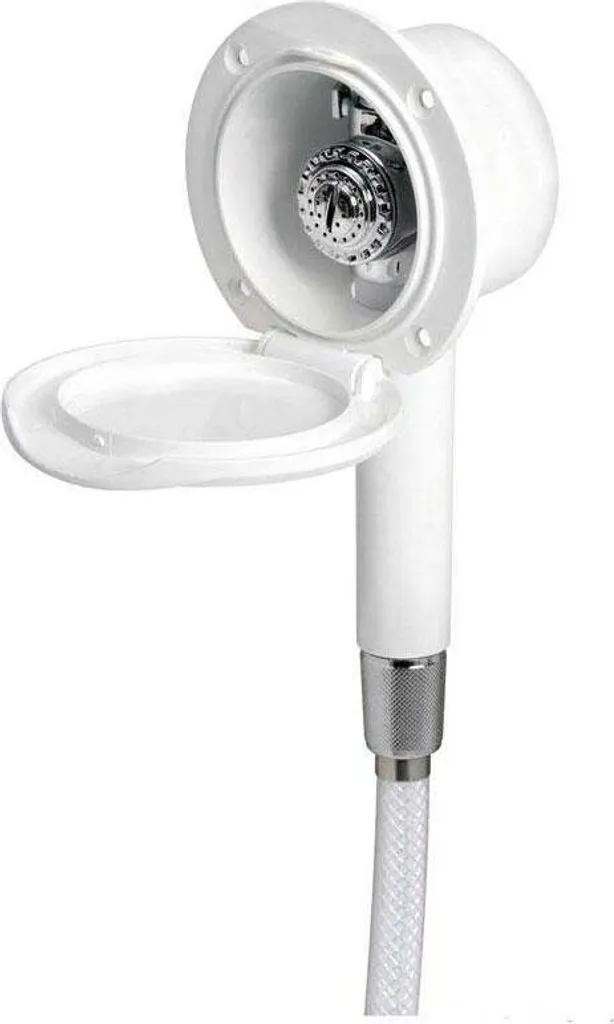 Douche de plafond Classic Evo blanche 1 pièce pour rénovation de douche