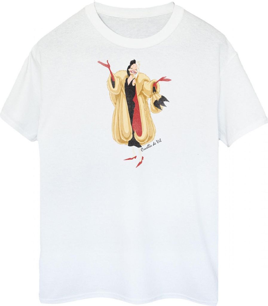 101 Dalmatians - T-Shirt für Damen BI387 (S) (Weiß/Beige)