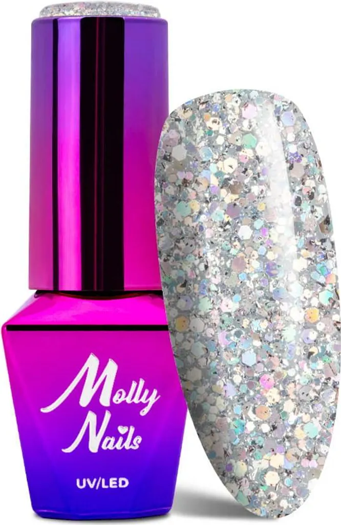 Vernis n° 545 Molly Nails : Finis les Ongles Ternes, Effet Hologramme