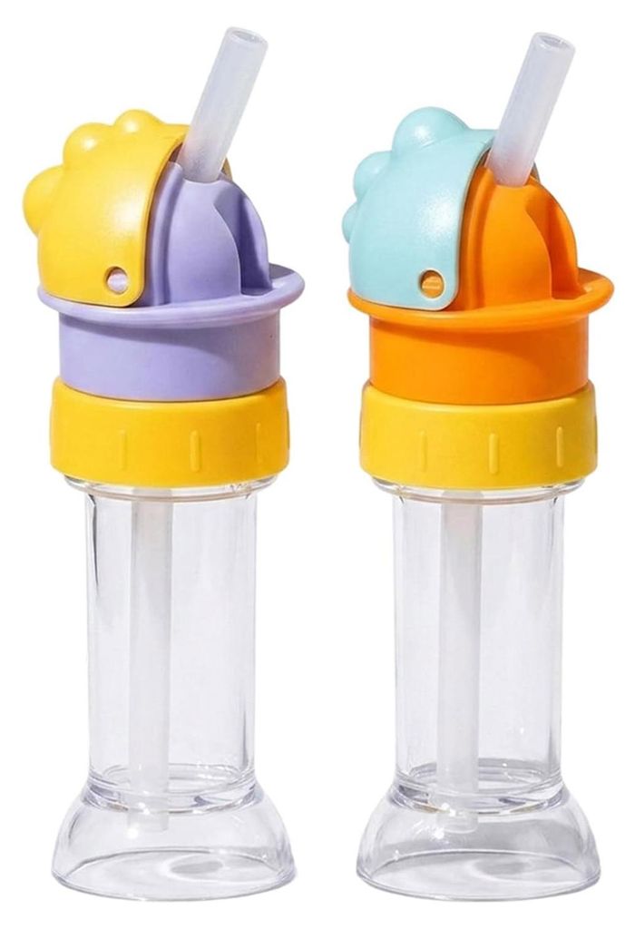 Auslaufsicherer Adapter für Wasserflaschen mit Strohhalm für Kinder und Erwachsene. Tragbarer Umbausatz mit integriertem Strohhalm und auslaufsic...
