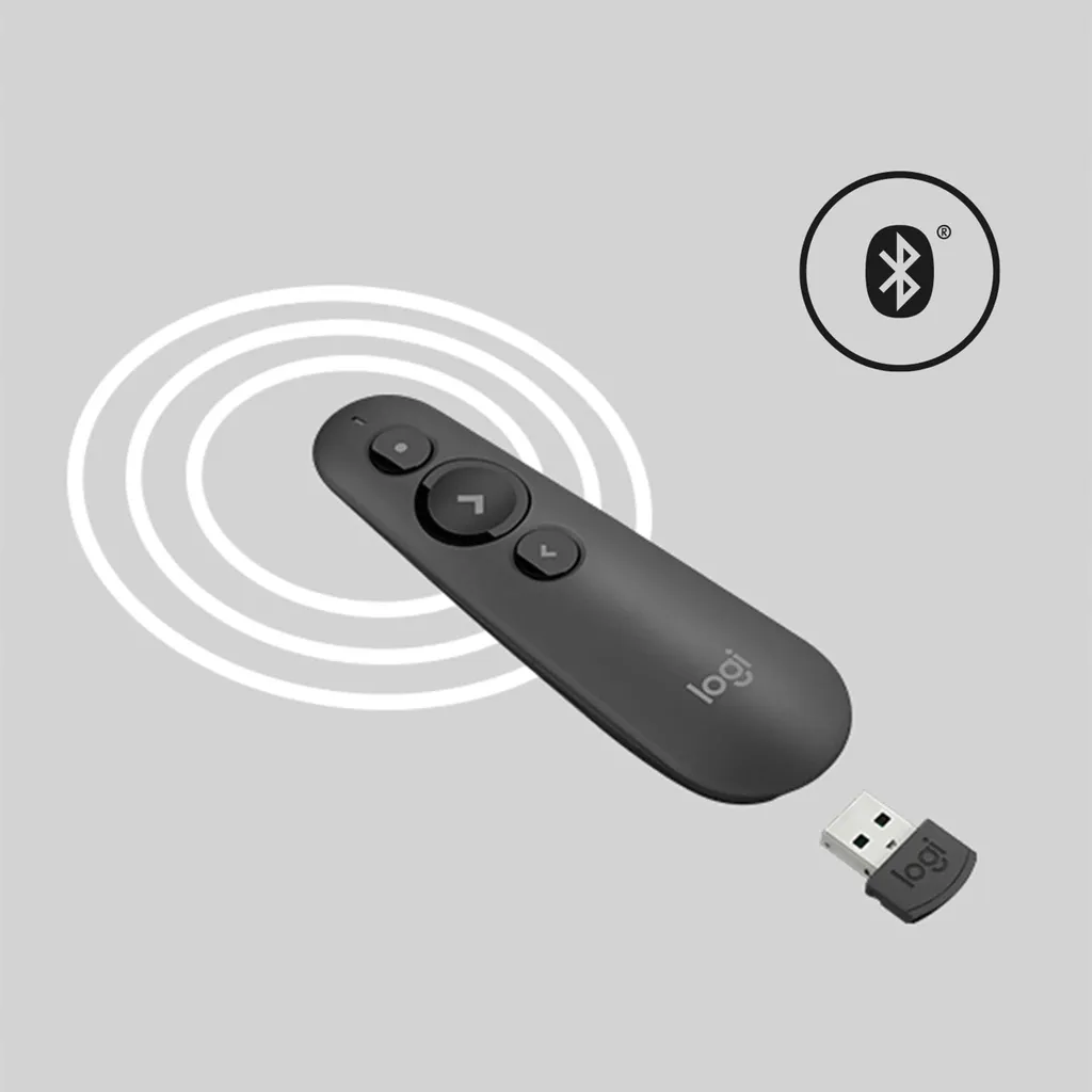 Logitech R500s Graphite Télécommande de Présentation Sans Fil Laser Rouge - 10