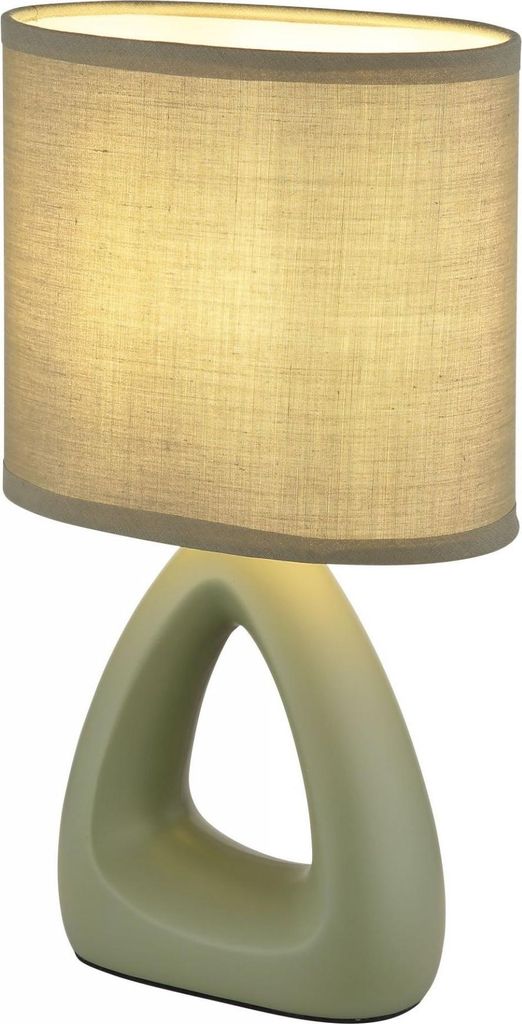Lampada da tavolo, Vetroceramica tessile, verde, H 30 cm Immagine del prodotto 