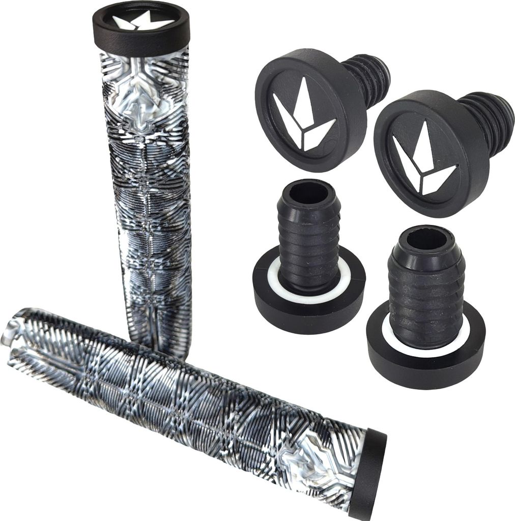 Blunt Stunt-Scooter / BMX Griffe V3 Soft 160mm Lang schwarz / weiß