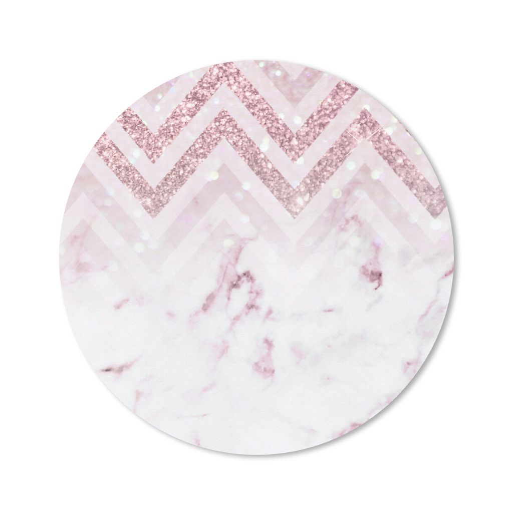 MuchoWow® Mauspad Mousepad Marmor - Muster - Rosa 40x40 cm Produktbild 