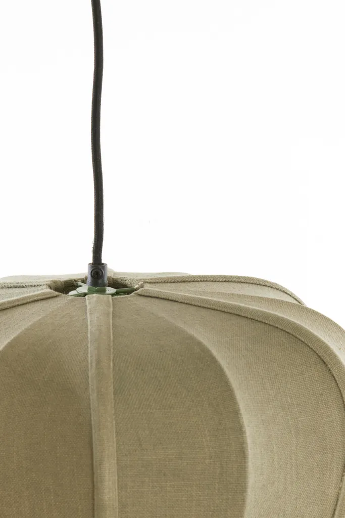 Grande suspension ZUBEDO olive Ø60cm idéale pour îlot de cuisine moderne - 3