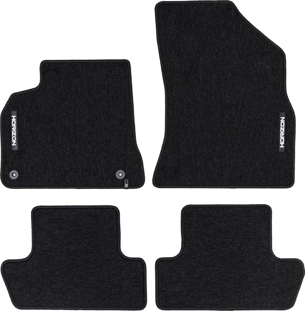 Tappetini Su Misura Peugeot 5008 I (2009-2016) - Velluto Velours Nero
