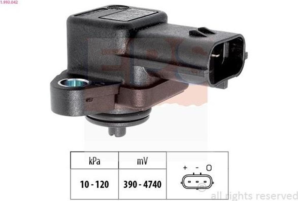 EPS Luftdrucksensor Höhenanpassung 1.993.042 für FIAT Sedici (FY)