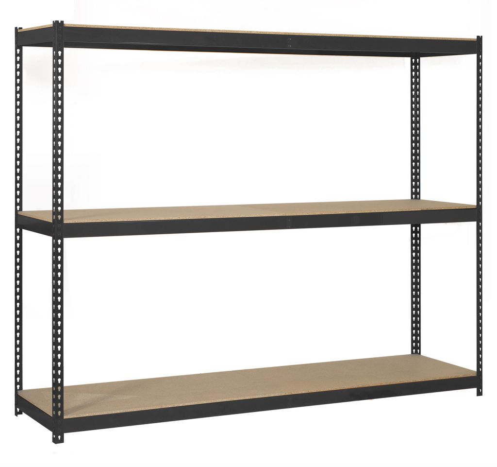 Etagère Sans Vis Ecoforte 1806-3, Spanplatte, Anthrazit/Holzoptik, 2000x1800x600 - Simonrack