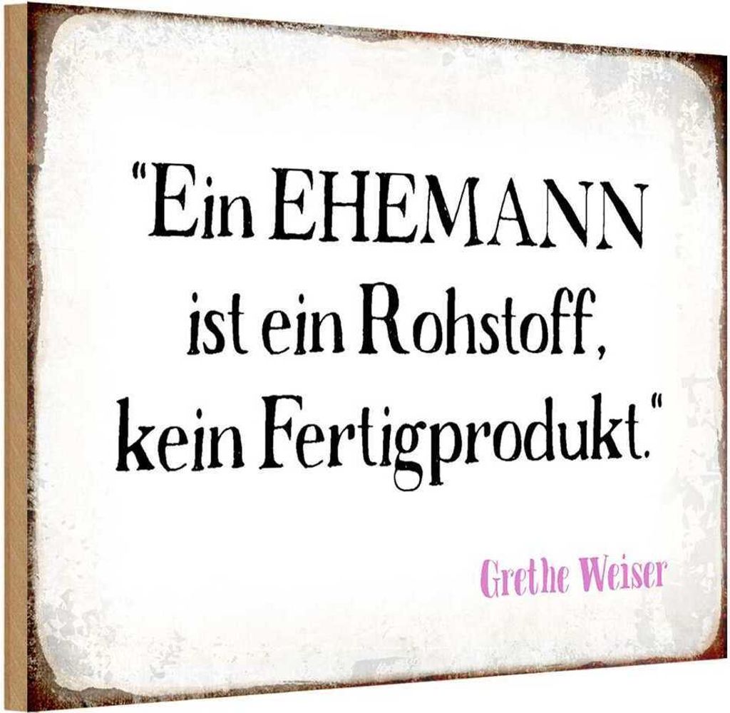 vianmo Holzschild 20x30 cm ein Ehemann ist Rohstoff Dekoration