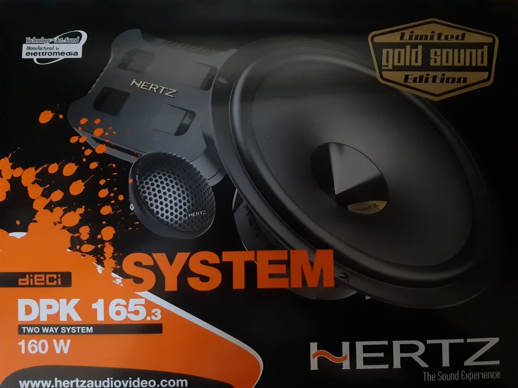 Hertz Uno K165 Lautsprecher 600W 16,5 Cm + Einbauset – Für VW Amarok Ab 2010, 2-Wege Kompo, 93,5 DB