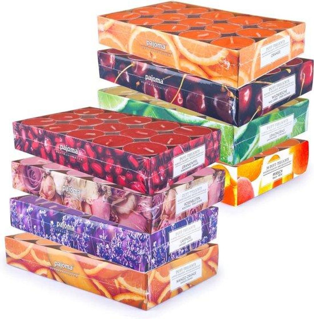 Unyqoos® Duft-Teelichter 240 St. (8×30, doppelt verpackt) – Produktbild 