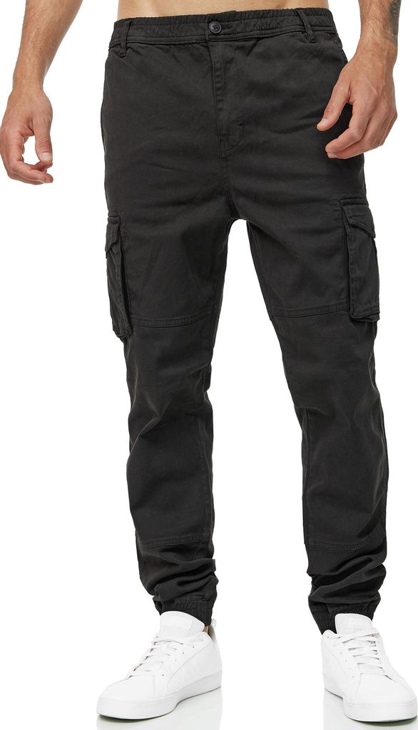Tazzio Herren Cargohose Regular Fit A300 Schwarz W31