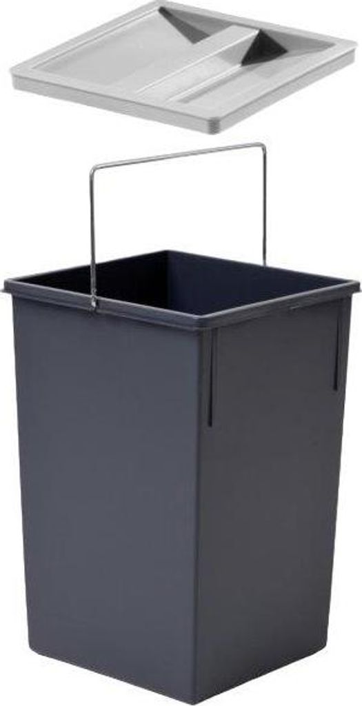 Hailo Inneneimer 1008879 dunkelgrau 15 Liter 230 x 220 x Produktbild 