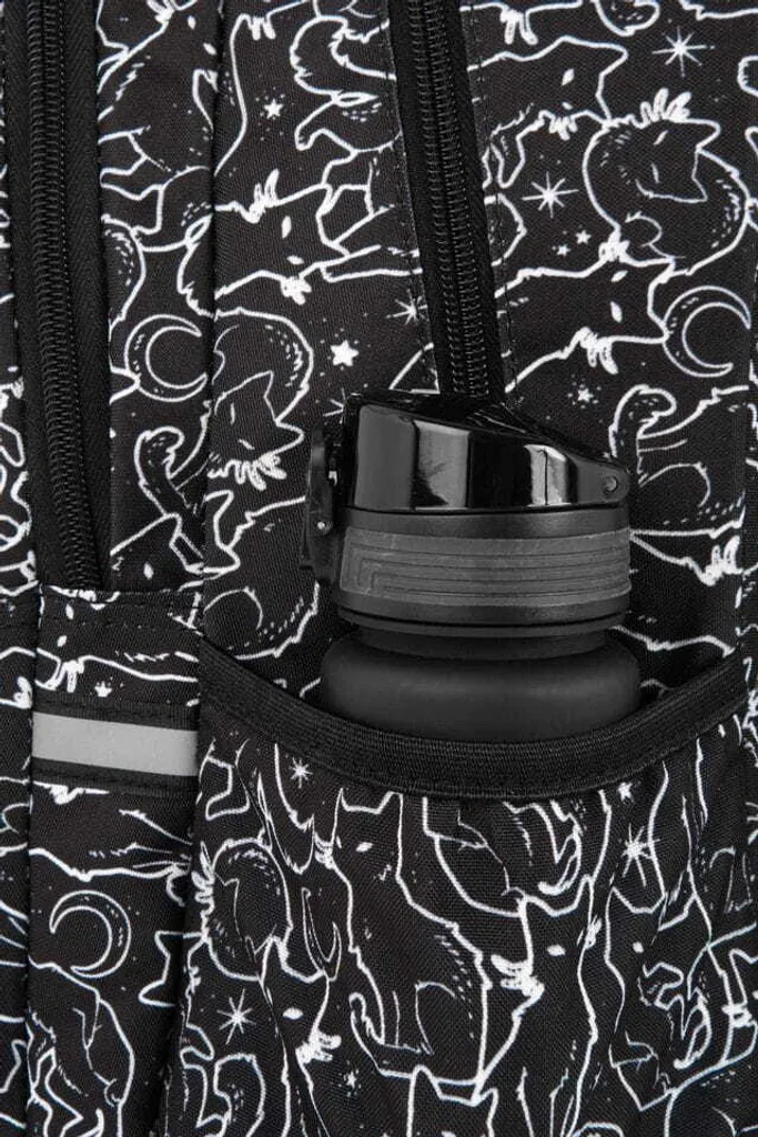 Sac à dos enfant Coolpack Pick ergonomique et léger motif chat noir