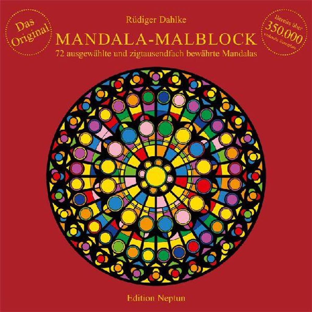 Malblock mit 72 Mandalaformen zum Ausmalen Produktbild 
