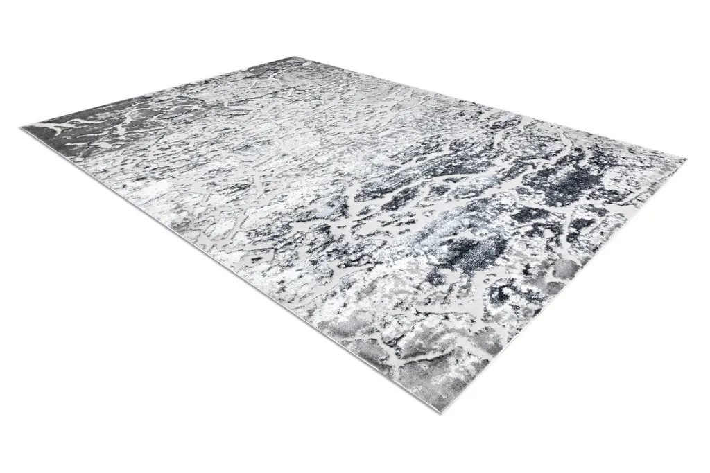 Tapis Gris MEFE 6182 - Texture Relief Structural et Molleton Double