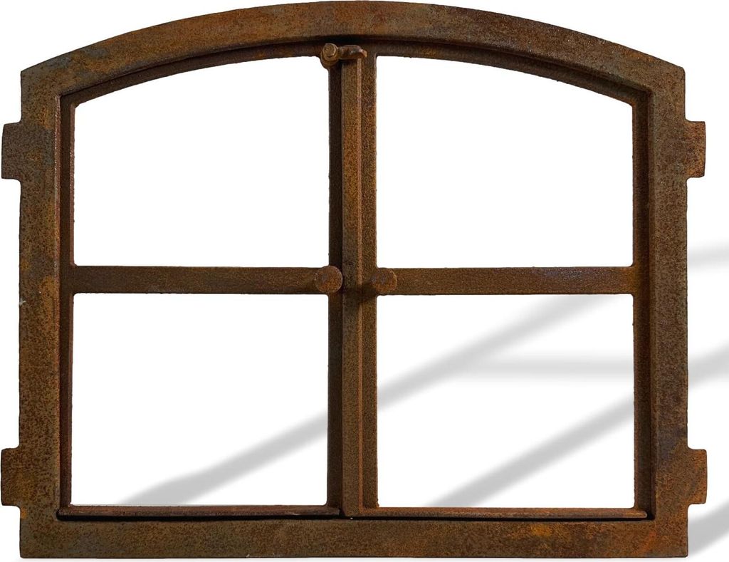 Stallfenster Eisenfenster zum Öffnen Scheunenfenster Rost Eisen 58cm Antik-Stil