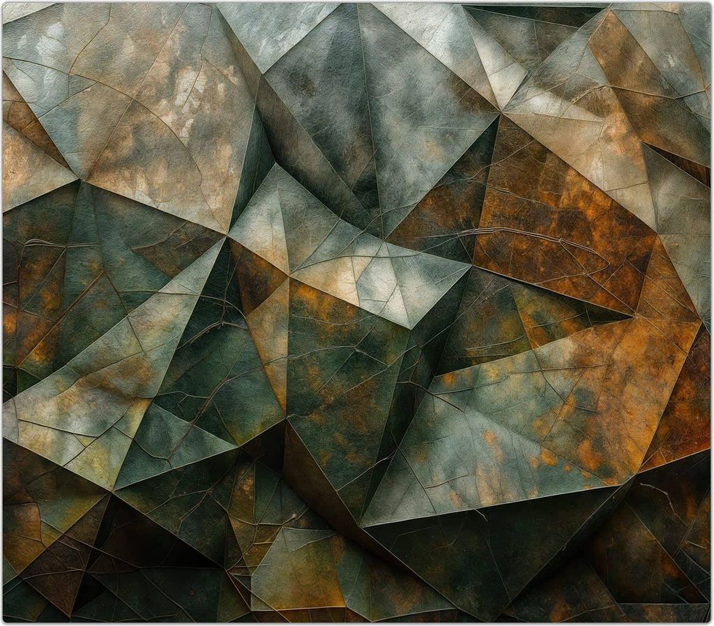 Spritzschutz Herdabdeckplatte Schneidebrett aus Glas Geometrische Abstraktion 1-Teilig (60x52cm)