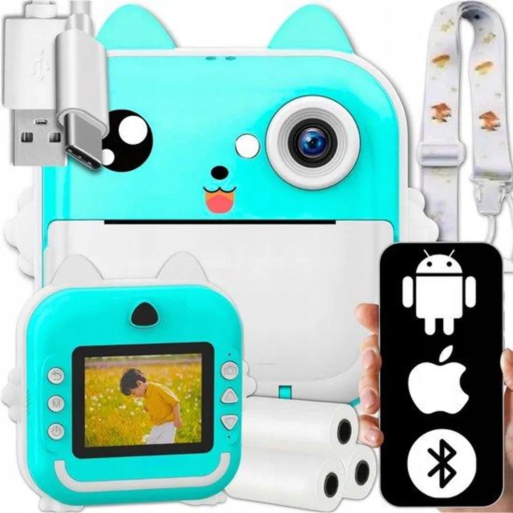Appareil photo enfant impression sans encre fini les photos perdues sur mobile