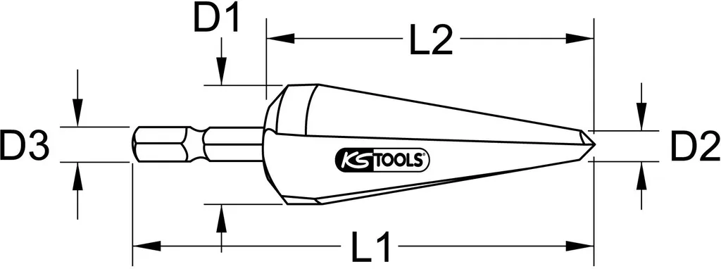 Perçage de Tôle Ø 5 à 22mm avec le Foret à Peler KS Tools HSS Haute Résistance