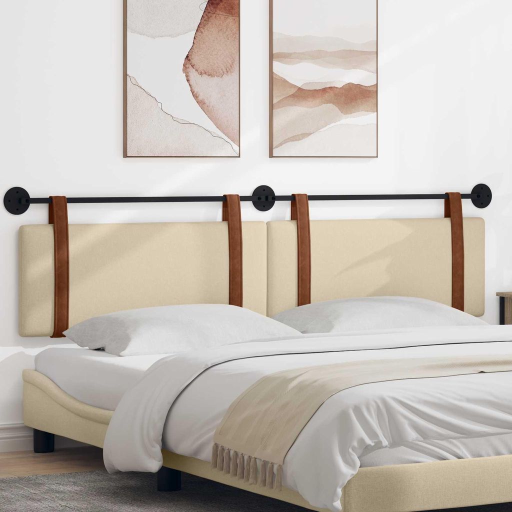 "im Sonderangebot"Hängevorderseite Wandmontiert 1 PC eleganten Look - CLORIS - für Schlafzimmer - Creme 210x55x5 cm Antikes Polyurethan- Kopfteil...