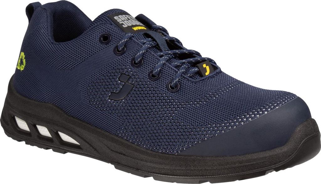 Safety Jogger Sicherheitsschuh Ecofitz S1P Low NAV blau, nach EN ISO 20345:2022, SR ESD CI FO Größe 45