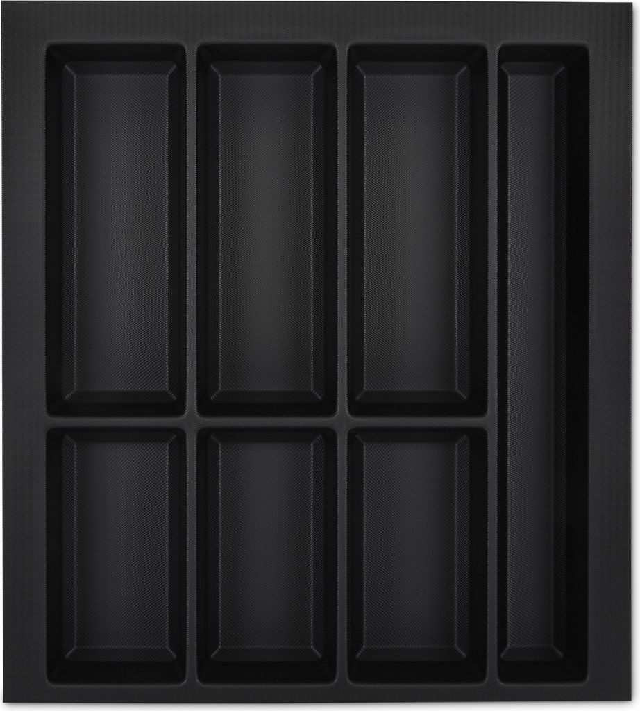 ORGA-BOX VII Design Besteckeinsatz schwarz 426 x 474 mm Produktbild 