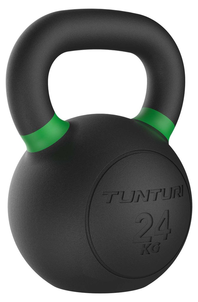 Tunturi Platinum Gusseisen Kettlebell – 24 kg – Inkl. er Fitness App