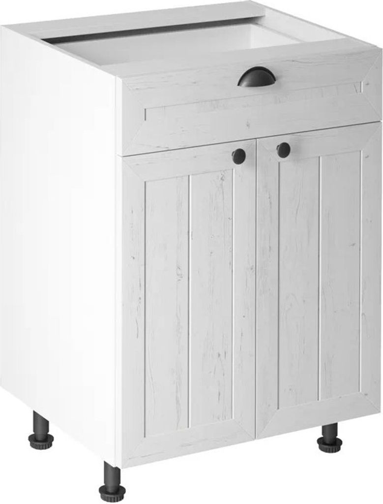 Küchenunterschrank 60 cm ohne Arbeitsplatte mit Schublad Produktbild 