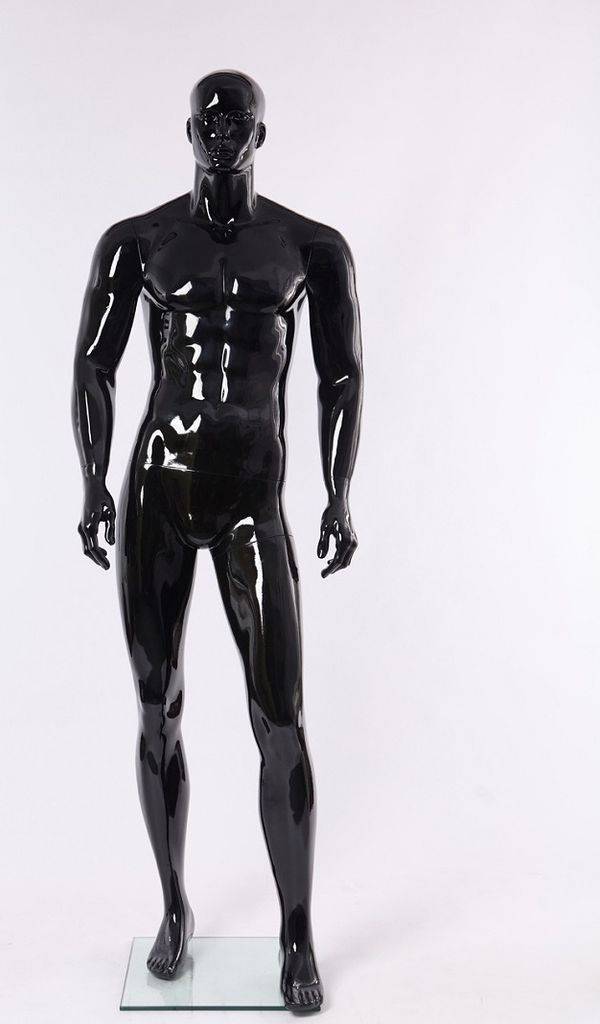 Euroton XM-11H schwarz Glanz lackierte abstrakte Schaufensterpuppe in Glanz Mannequin Mann