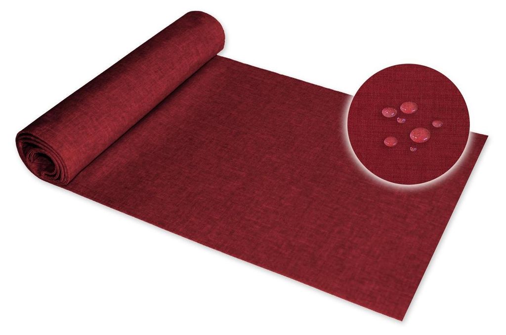 Tischläufer 40x100 cm bordeaux Leinenoptik beschichtet Lotuseffekt Tischband Mitteldecke