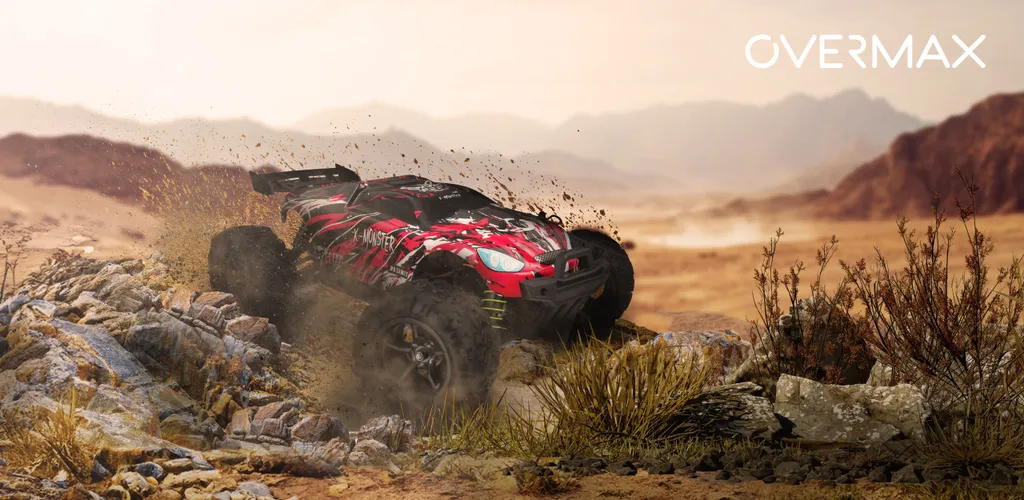 Voiture RC incassable 45 km/h X-Monster 3.5 avec 2 coques de rechange - 26