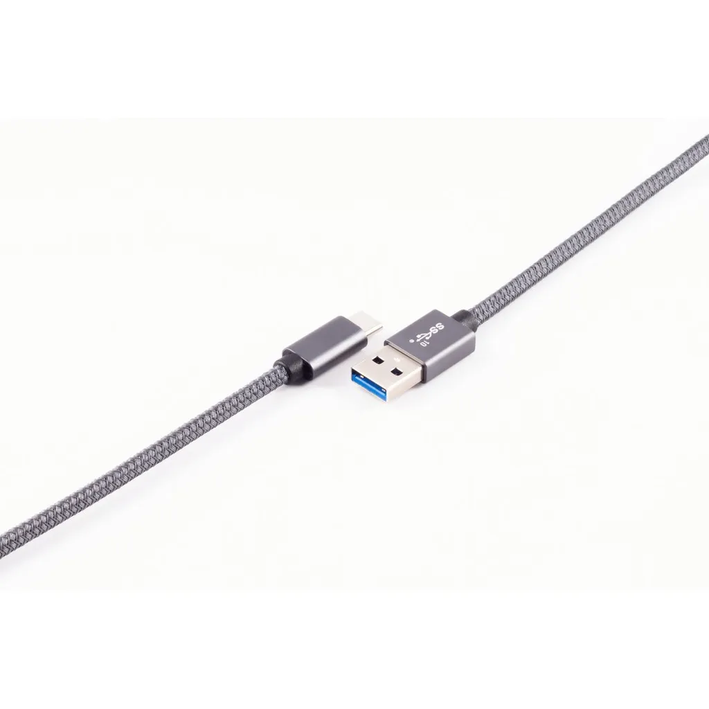 Câble USB 3.2 Type C Haute Vitesse 0,5m shiverpeaks BASIC-S Noir Robuste - 2