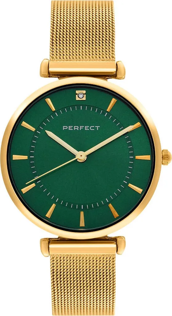 Montre analogique pour femme avec cadran argenté et boîte de rangement