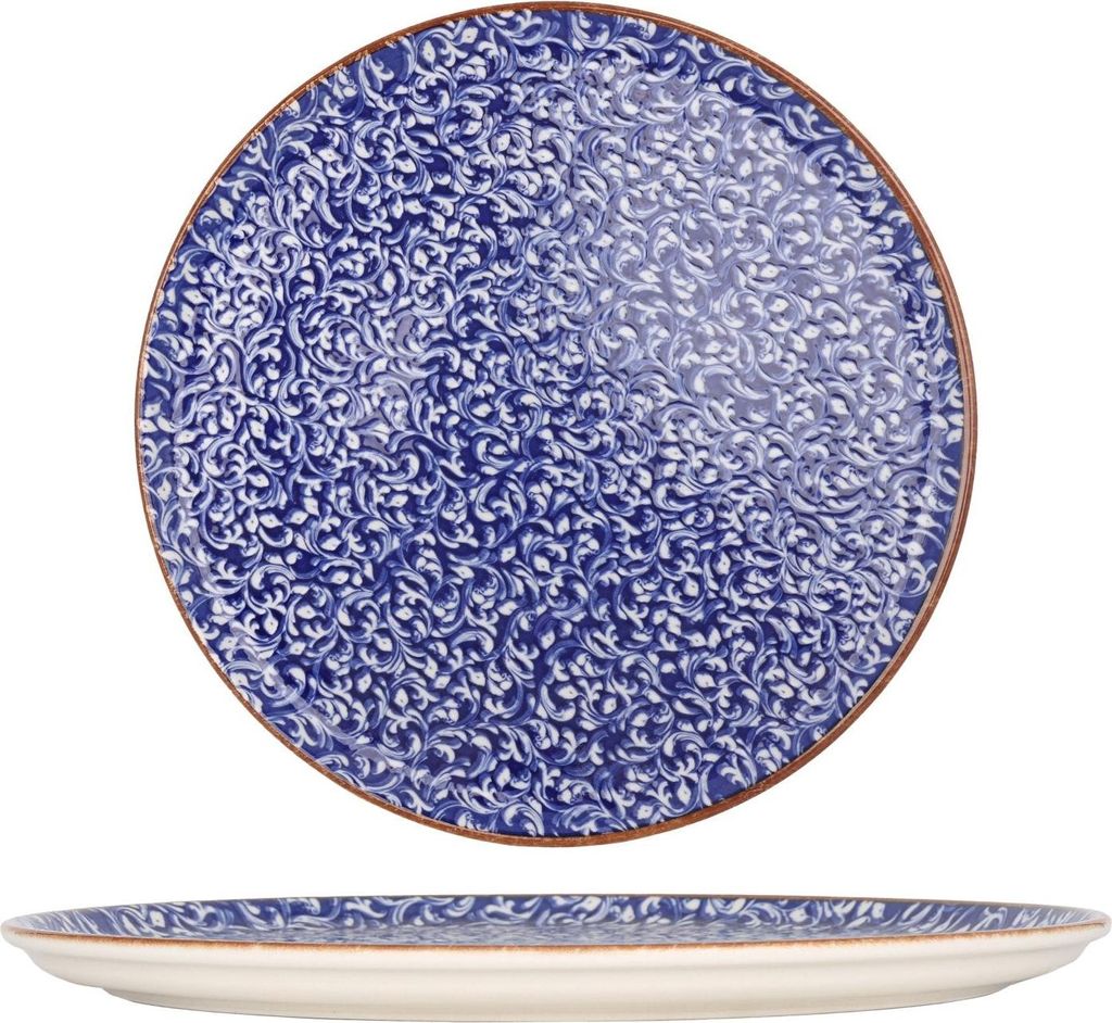 By Bone Pizza Teller - Edera Cobalt - Porzellan - 32 cm