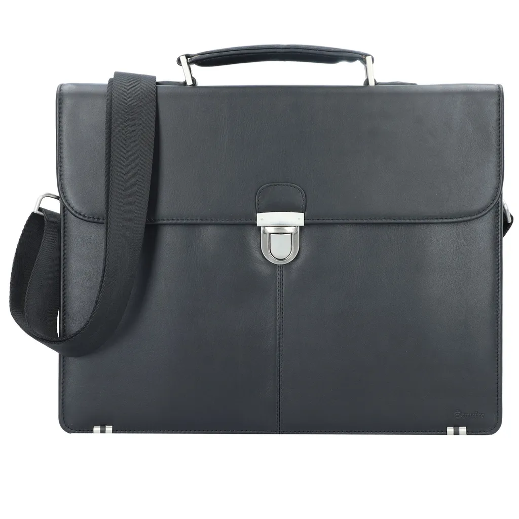 Mallette ordinateur portable Esquire serviette de bureau en noir