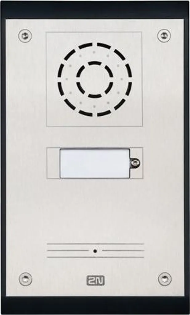 2N IP Base 9153101 Portier Vidéo IP Noir Argent - Interphone Réseau