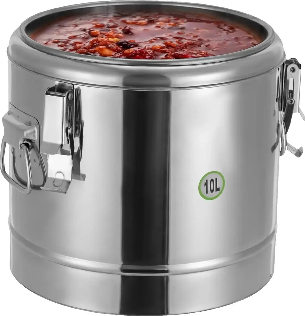 Termobox Acciaio Inox 304 da 10 Litri - Standard HACCP per Ristorazione