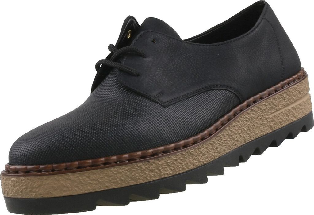 Rieker Damen Halbschuhe Schwarz, Schuhgröße:EUR 42