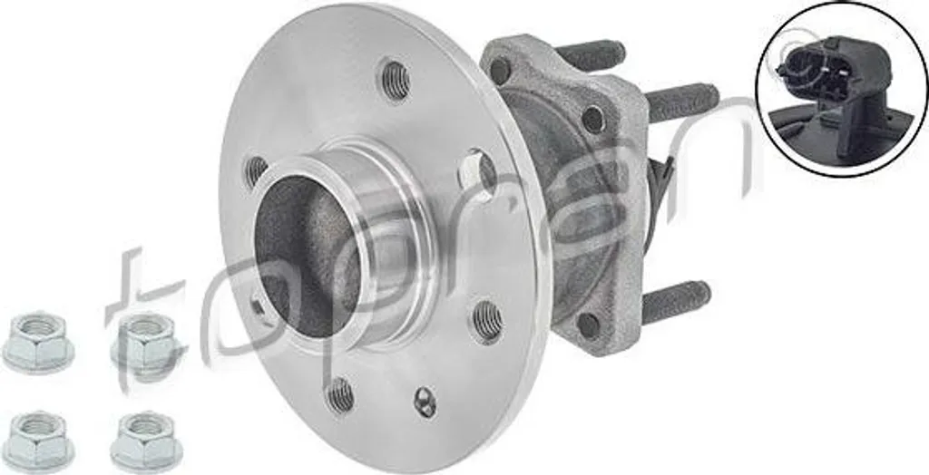 Roulement de roue anti-bruit pour Astra H kit de moyeu TOPRAN 207394