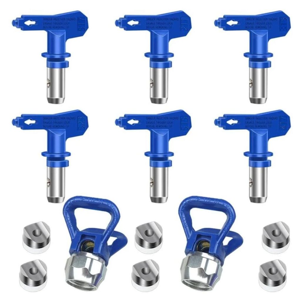 6er-Pack umkehrbare Airless-Sprühspitzen, Airless-Farbpistolen, Spritzgeräteteile für Häuser, Gebäude, Terrassen, Zäune (211, 315, 417, 517, ...