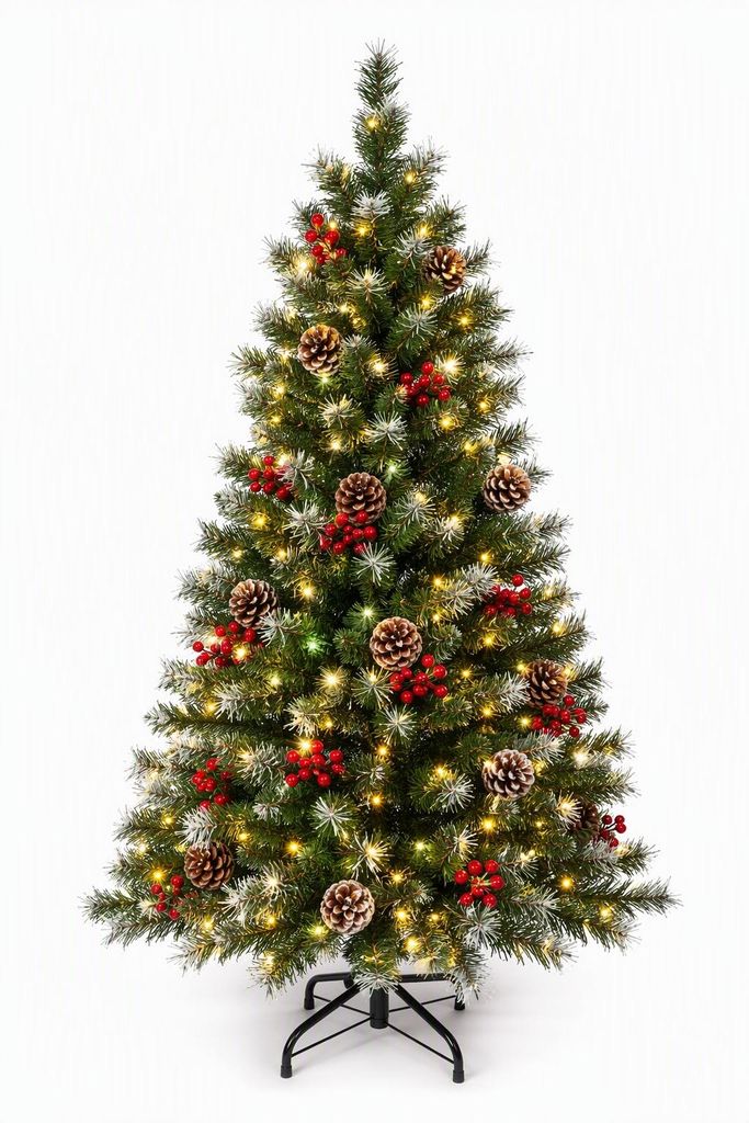 122 cm künstlicher Weihnachtsbaum mit 100 Twinkle-LEDs, 8 Produktbild 