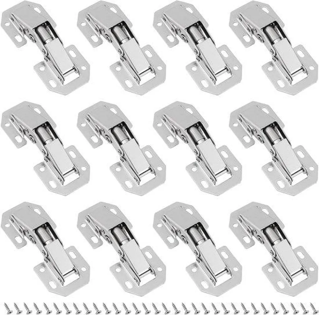 Charnières de meuble à fermeture douce Plus invisibles à 90° - Lot de 12