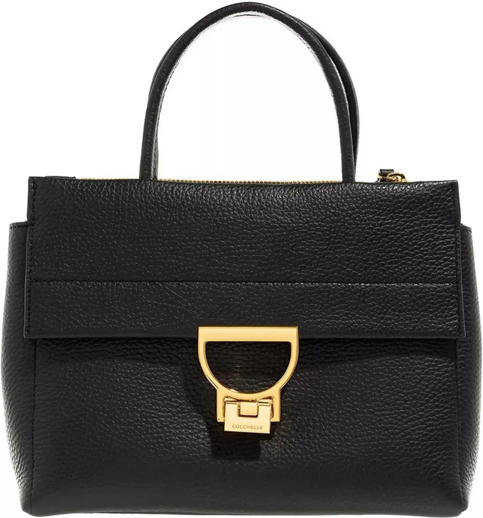 Coccinelle Sac à Main Noir en Cuir Grainé pour Femme - Taille Unique