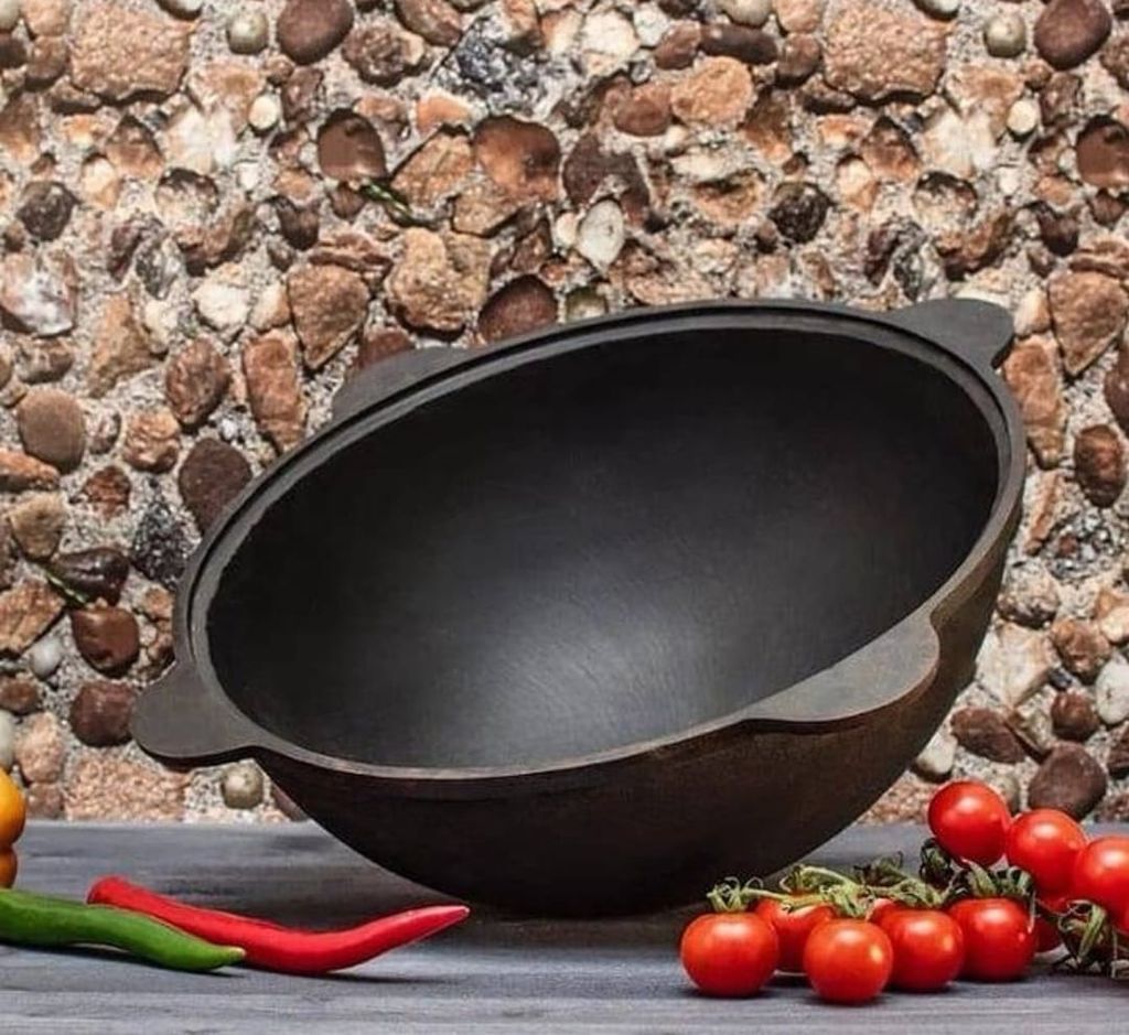 Uzbek Asia Kazan z litiny s hliníkovým víkem 12 litrů Obrázek produktu 1