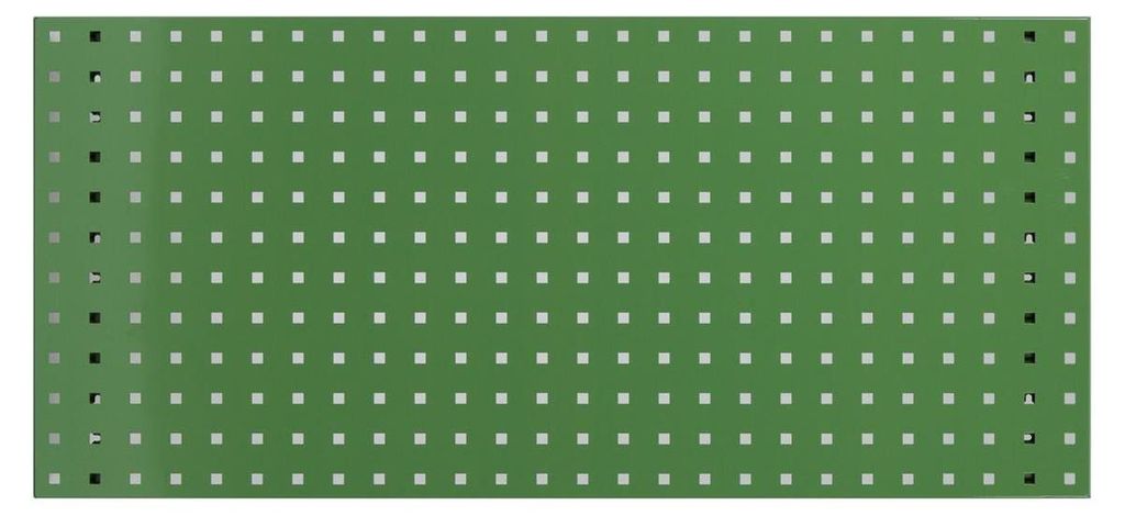 Lochwand, L 987 x B 456 mm, Resedagrün (RAL 6011) Produktbild 